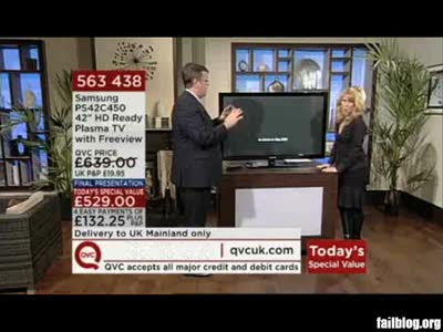 Разбил телевизор в прямом эфире