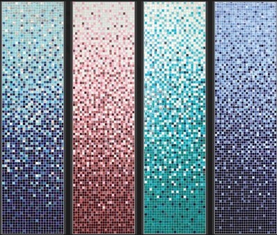 11-много-Bisazza-мозаика-Градиент-стеклянная-мозаика-Плитк