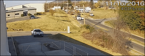 Пикап прыгнул