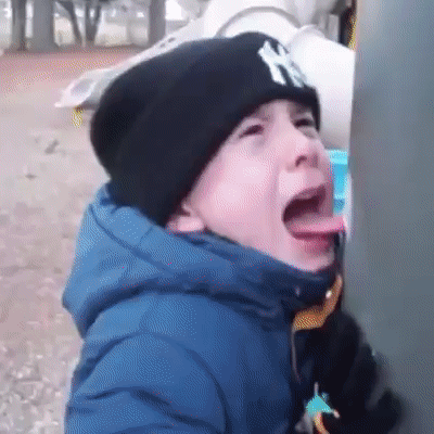 Язык на морозе