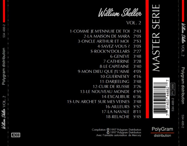 William Sheller VOL 2 back