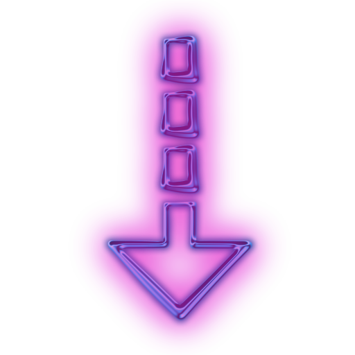 112926-glowing-purple-neon-icon-arrows-dotted-arrow-down