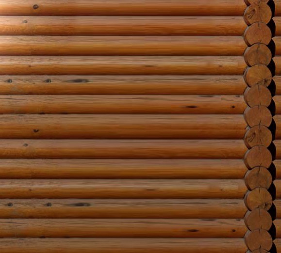 Стена бревенчатая наружная для дачи (постер1025057539)