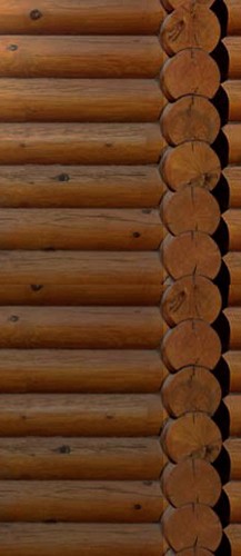 Стена бревенчатая наружная для дачи (постер 1235892159)