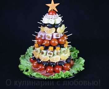 ЗАКУСКИ ДЛЯ ФУРШЕТА "НОВОГОДНЯЯ ЕЛКА"
