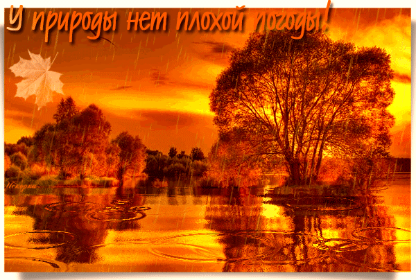 у природы нет плохой погоды