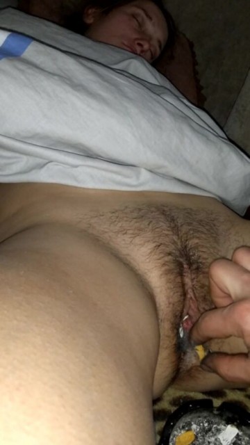 Stuffed pussy cigarette