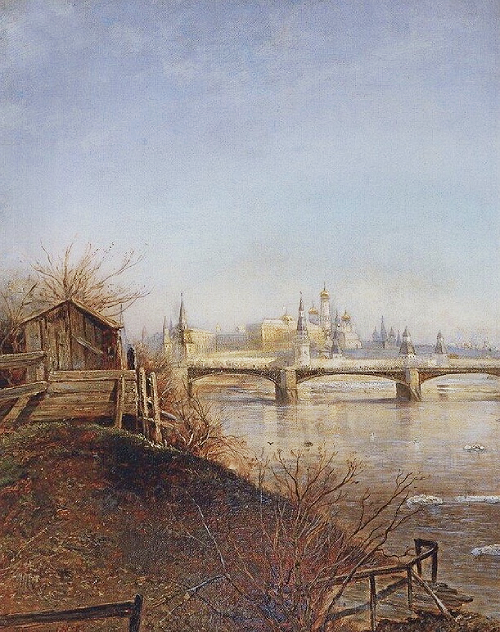 Саврасов А. «Весна. Вид на Московский Кремль» (1873)