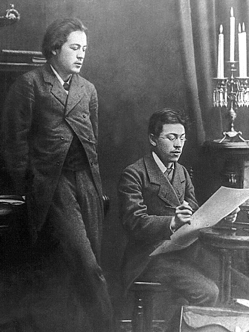 А.П.Чехов с братом (1880)