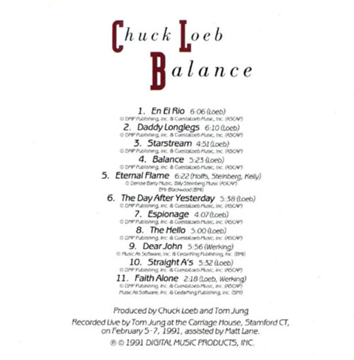 Chuck Loeb - Balance - Booklet (1-3) 拷贝