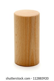 wooden-geometric-shapes-cylinder-prism-260nw-112883920