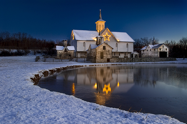 15 Star Barn Reflection