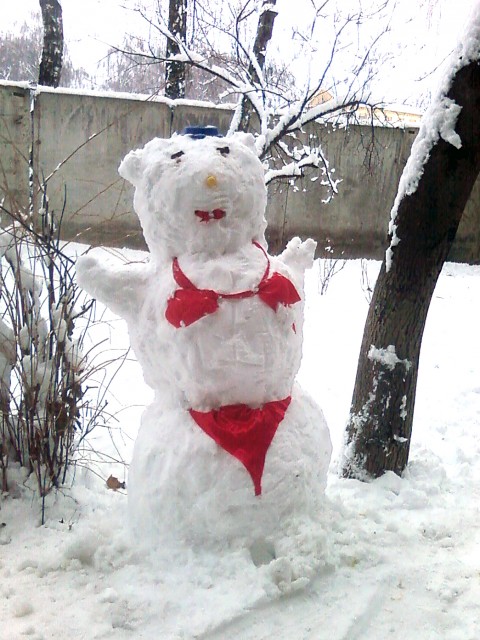 снеговик пляжевик