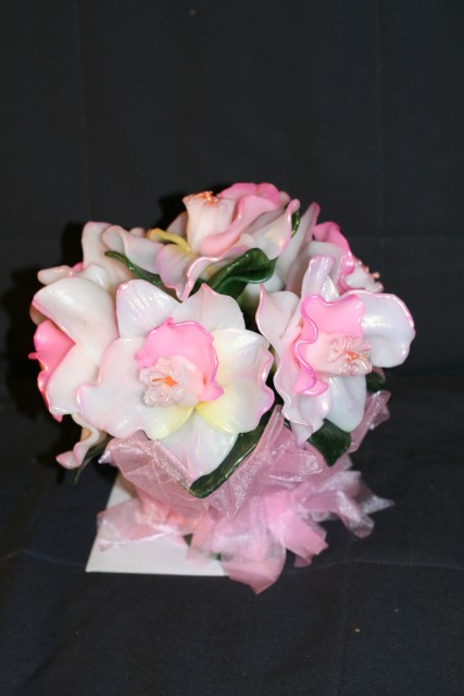 Свечи-букеты ручной работы