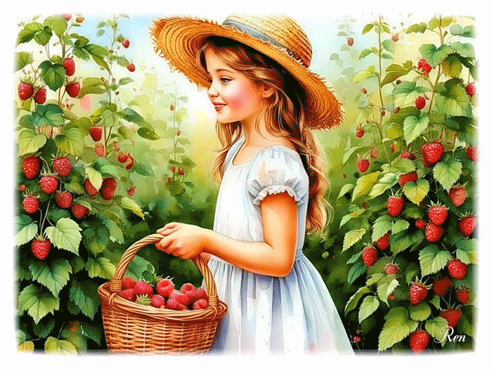 Девочка с малиной