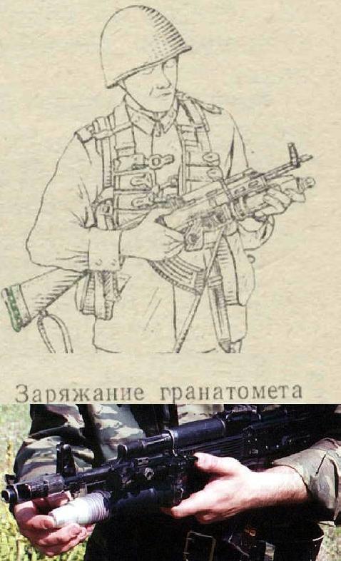 Заряжание гранатомёта