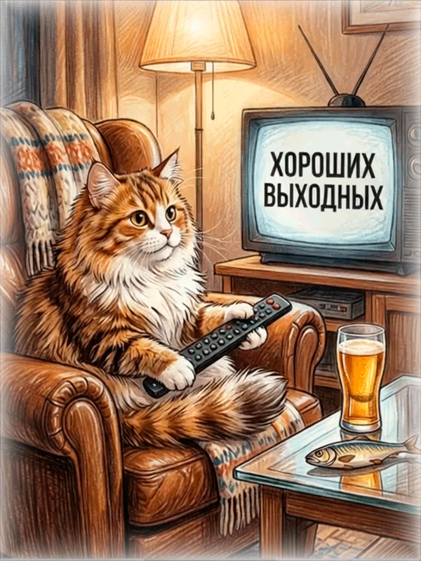 ХОРОШИХ ВЫХОДНЫХ!