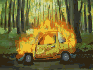 медведь-горящий-медведь-юмор-гифки-316956