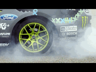 [HOONIGAN] Super Slow Motion Tire Slaying Burnout with Vaughn Gittin JR.