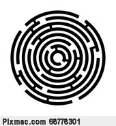 round-maze-3-abstract-artwork-pixmac-illustration-68778301