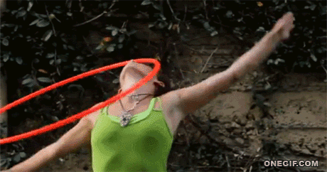 хулахуп носом