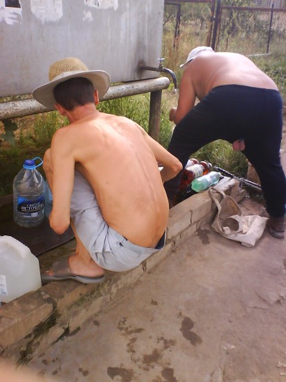 набираем воду