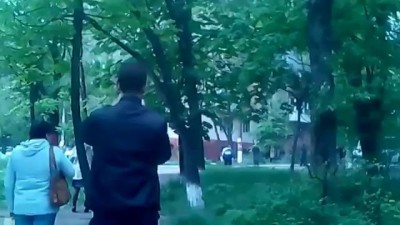 Стрельба у воинской части Нахимова. Мариуполь. 09.05.2014