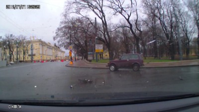 Не уступила дорогу...