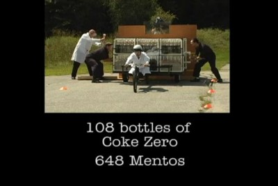 The Coke Zero & Mentos Rocket Car Showdown