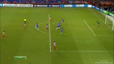 Гол Фалькао(3) Челси 0:3 Атлетико Суперкубок 31.08.12 HD