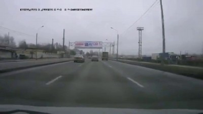 Улетел в столб