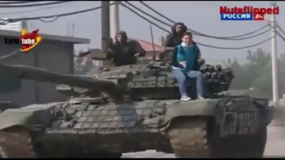 T-90 Tank Used In Syria Footage