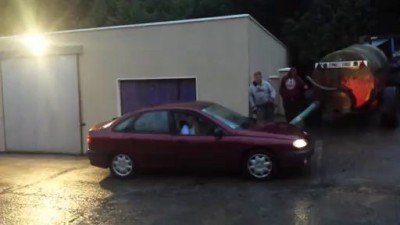 машин залить водой