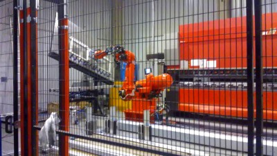 Motoman robot with Amada