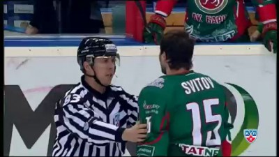 Назаров удален до конца за бросок бутылки в Свитова / Nazarov sent off for Svitov's incident