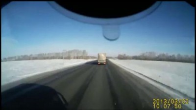 Лобовое столкновение на трассе Омск-Новосибирск