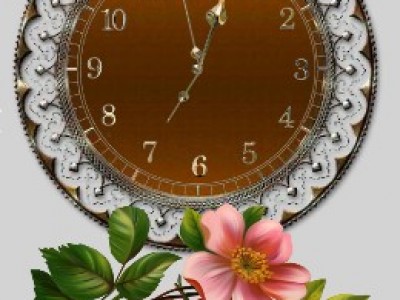 Часики с цветами