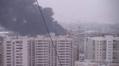 Пожар в Москве 4 Марта 2012