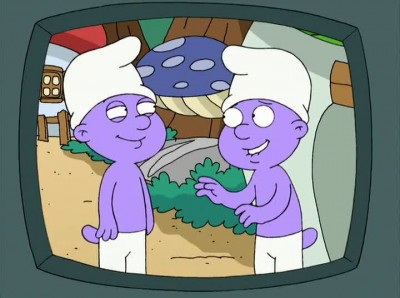 Стеб над Смурфиками в Мульте Гриффины