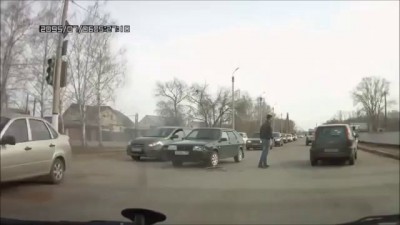 Догнал и задержал пьяного водителя