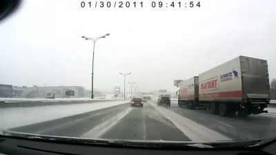 ДТП на МКАД 30.01.2011