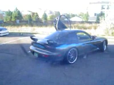 пламя из выхлопа 