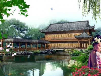 Китаянка у озера