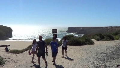 Pacific ocean near Santa-Cruz