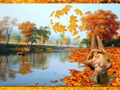 Кружатся листья жёлтые.