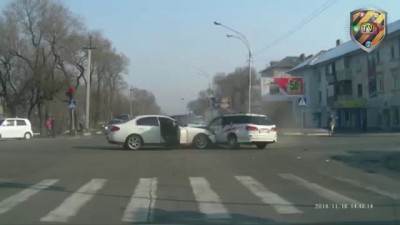 ДТП на перекрестке в Уссурийске 20/11/18