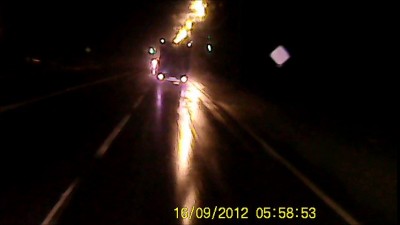 С трудом избежал аварии. М7