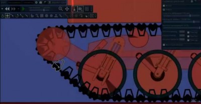 Algodoo Phun Ходовая часть танка Т-90_The chassis of the tank T-90