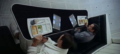 clip1: Apple iPad in the 1969 classic: 2001 A SPACE ODYSSEY