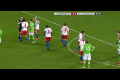 HSV - WOL 0-2 red card (HSV)